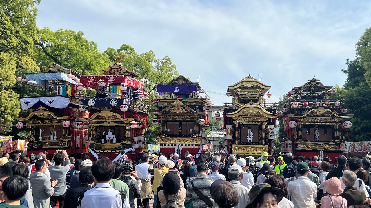 2024年5月2日  知立まつり  試楽  宝町・西町出会い→全町揃い→知立神社曳込み