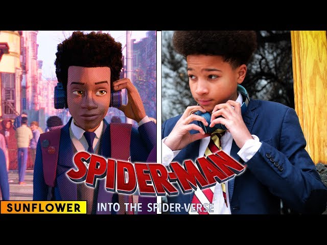 Sunflower - Spiderman: Into the Spider Verse - in real life class=