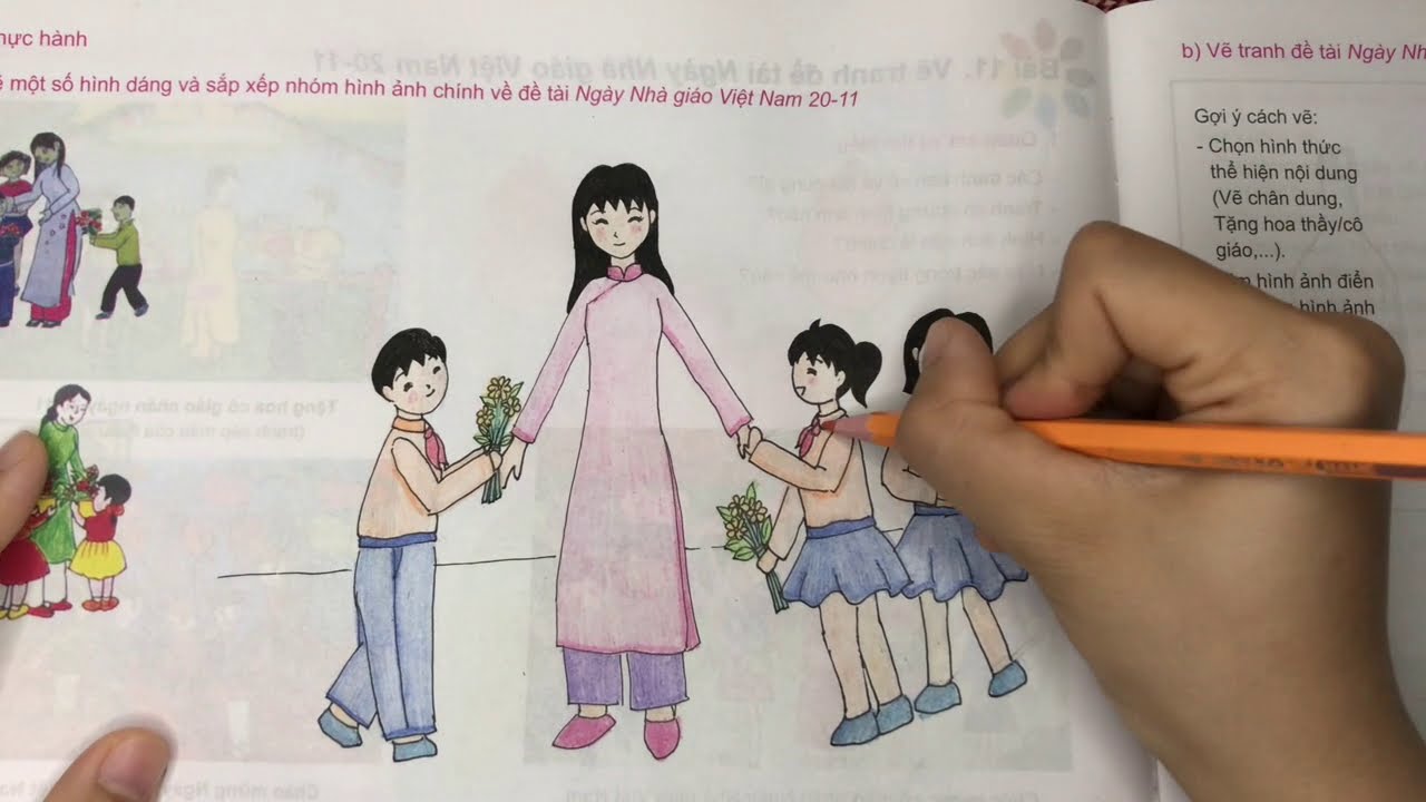 Hãy cùng khám phá những tác phẩm sáng tạo về ngày Nhà giáo Việt Nam nhé! Từ những bức vẽ, chúng ta có thể thấu hiểu được tình cảm và lòng biết ơn của học sinh dành cho thầy cô, đồng thời tìm hiểu về ý nghĩa của ngày 20/