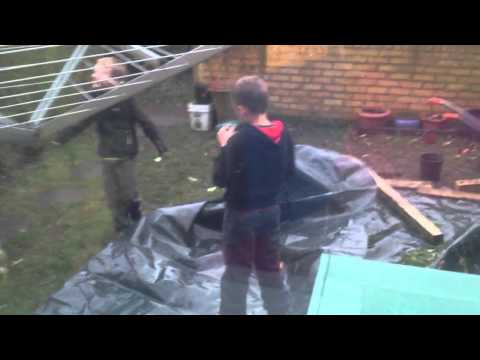 Bottle rocket explodes