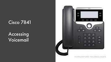 How to  Access Your Voicemail on A Cisco 7841 Phone
