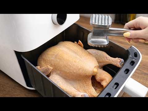 Don’t Cook a Whole Chicken in the Air Fryer Until You Try This Trick! | Linda Kitchen Tips