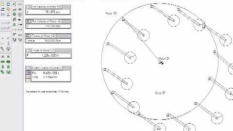 Permanently unbalanced wheel. Extremely high speed.