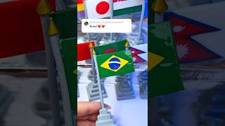 Information Painting an Brazil 🇧🇷 Flag on a 3D Printed Model #flag #map #diy #country #brazil Update