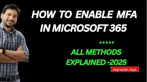 How to Enable MFA in Microsoft 365 | All Methods Explained (2025) || Multifactor authentication