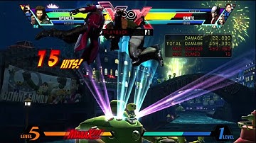 Ultimate MvC3: Spencer Corner Combo