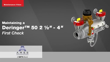 Maintaining a Deringer™ 50 2 ½" – 4" First Check