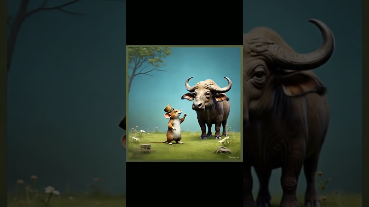 talking  buffalo 🐃 and rat 🐀  entertainment  @funny storie