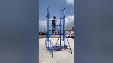 Electric scaffolding construction decoration ladder electric lifting scafold climbing lift platform