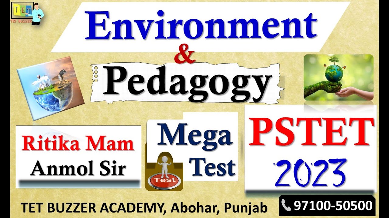 EVS For PSTET 2023 | MEGA TEST | MAHA Marathon | PSTET EVS & Pedagogy Most Expected Questions