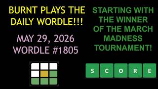Wordle of the Day for 5/29/2026 Tips/Strategies And Answer | Wordle #1805