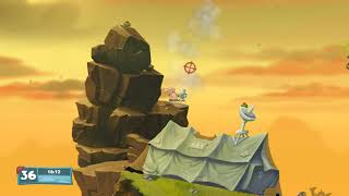 Worms W.M.D Xubuntu Linux Gameplay