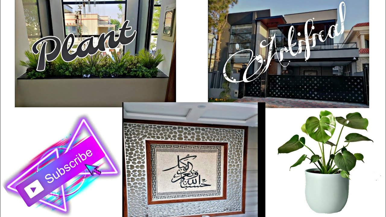 Artifical plant arrangement of gandhara home decor Bahira town phase 2 contact no. 03005178078