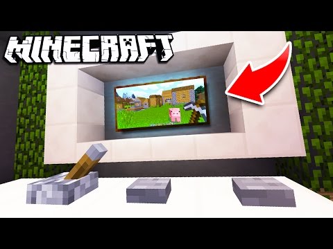 How to Make a WORKING TV in Minecraft!
