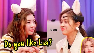ITZY Lia tests Ryujin's heart💘(heartbreaking answer)