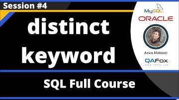 SQL - Part 4 - distinct keyword