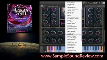 SEQui2R Audiofier Synth & GAS Audiowarp Synth DEMONSTRATION (Kontakt VST)