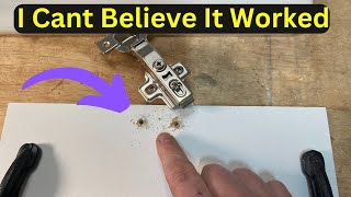 Particle Board Hinge Repair Hack