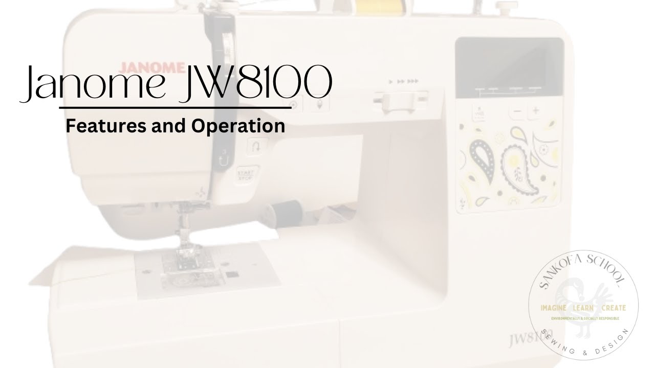 Janome JW8100 Unboxing, Features, and Operation - YouTube