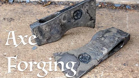 Forging A Woodsman's Axe; Bushcraft / Sawyers Small Ax, Blacksmithing, Axemaking