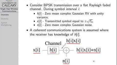 Wireless Communications: Single User Wireless Comms
