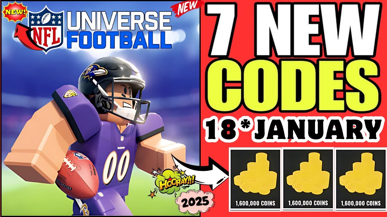 LATEST🎁JANUARY 2025☑️NFL UNIVERSE FOOTBALL CODES JANUARY 2025 - ROBLOX ...