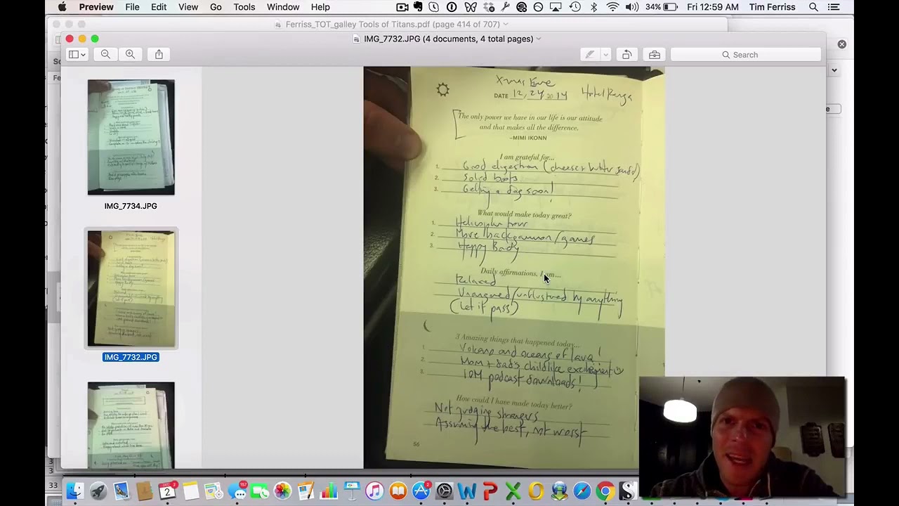 Tim Ferris - How to Use 5 Minute Journal