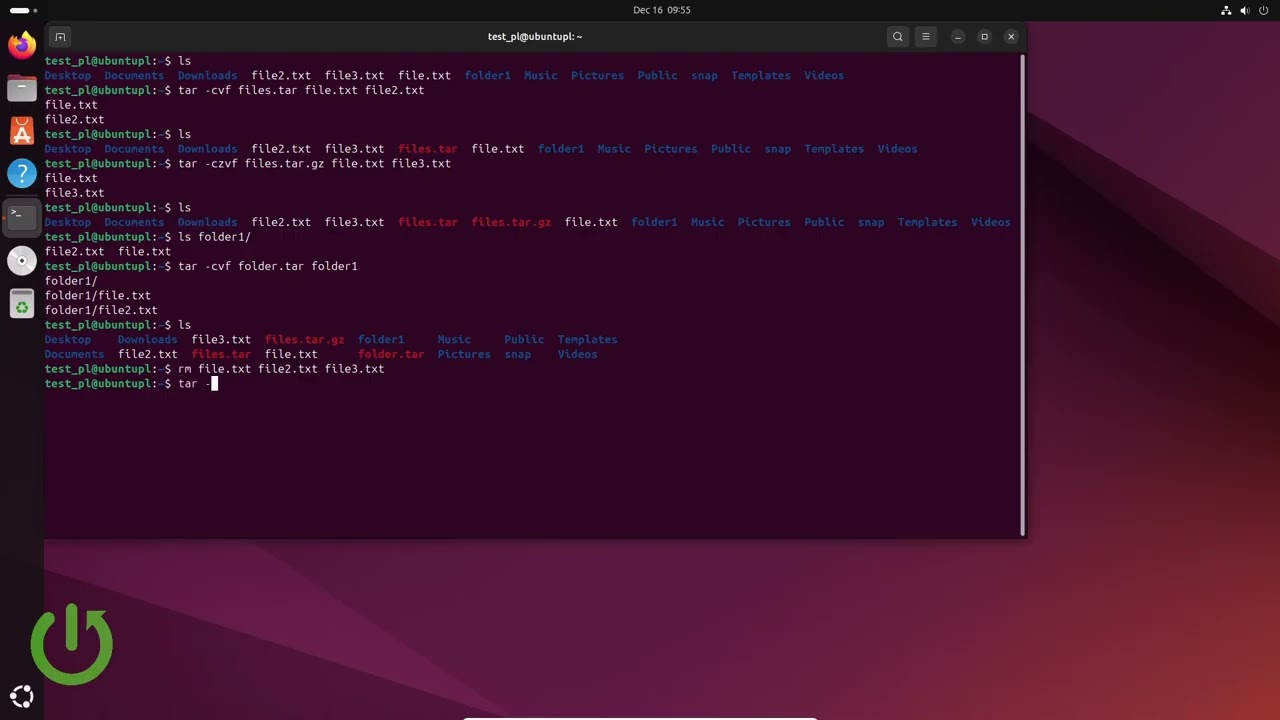 Linux – كيفية استخدام أمر tar للضغط والاستخراج