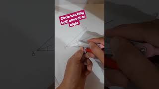Best Way To Draw A Circle Touching Both Arms Of An Angle