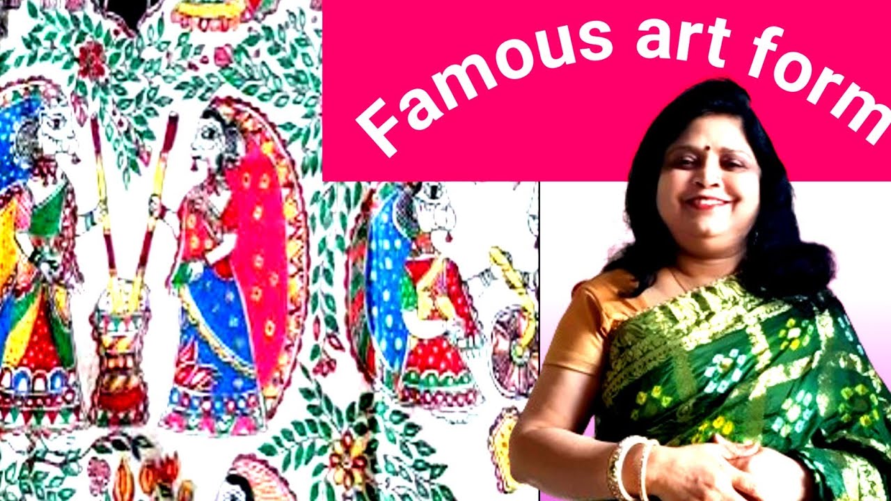 Bihar ka famous art|| Madhubani paintings || gawn || village life style 