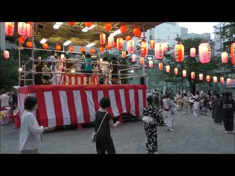 八木節イントロデュース　2022年中央区新川　越前堀児童公園盆踊り１０