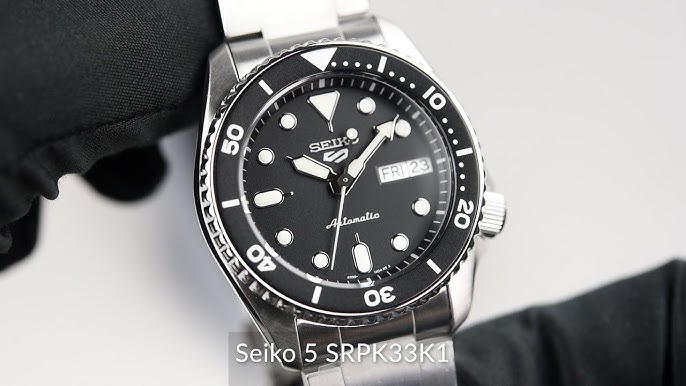 SEIKO 5 SPORTS SRPK29K1 SKX MIDI BLACK 38MM - YouTube