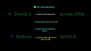 Java 25 Feature — CDS Improvements Explained in 30 Seconds 🚀 | DrillCoding #shorts