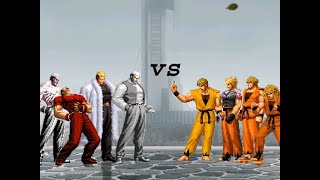 KOF MUGEN Ryuji Yamazaki Team VS Ryo Sakazaki Team