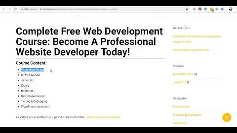 Free Front-end Web Development course in Urdu - Introduction