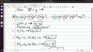 Series Solutions to IVPs Video 1 - The Technique