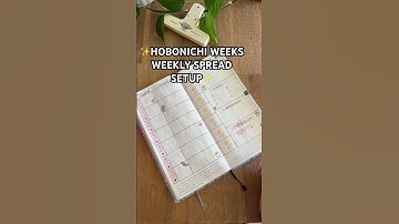 Hobonichi weeks setup💕#hobonichiweeks #hobonichi #plannerlayout #planner #plannercommunity #planner