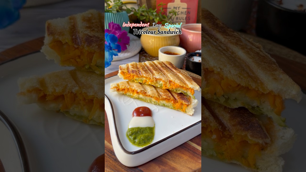 Tricolour sandwich 🥪 