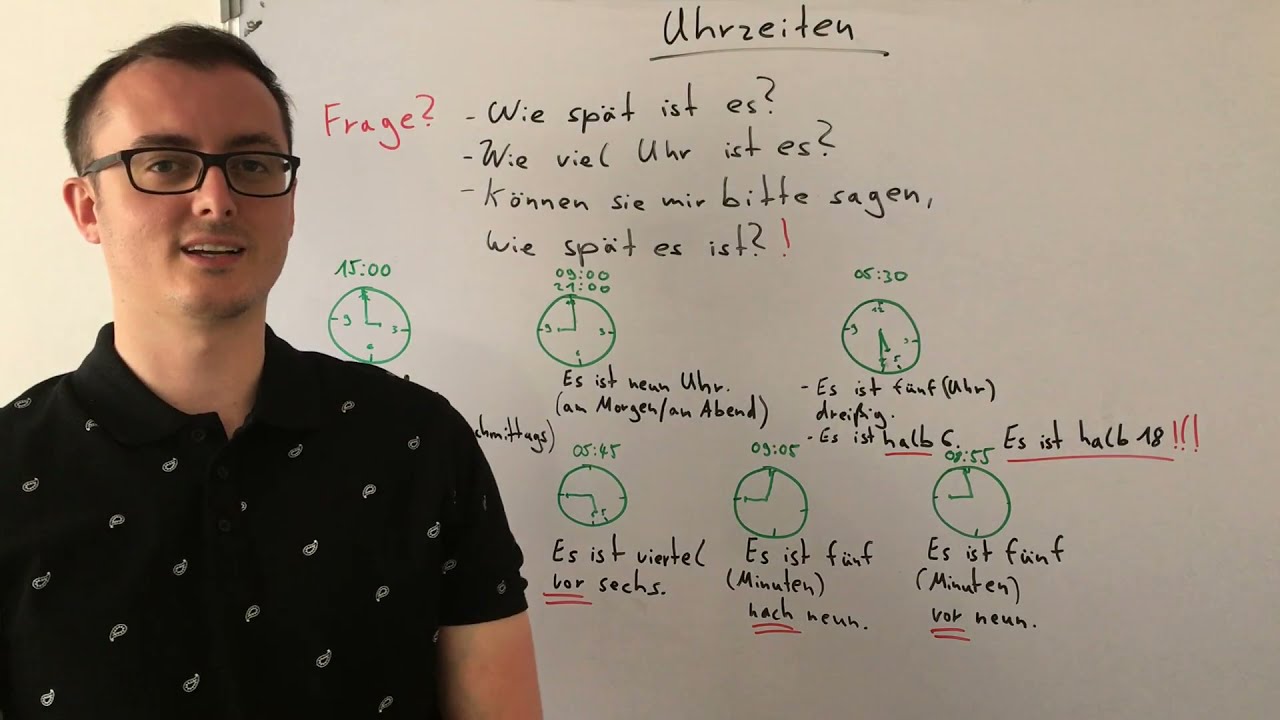 Uhrzeiten- hodiny a čas