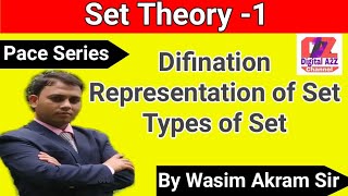 Set Theory -1| Introduction | Representation of a set | Class 11 set Theory| @DigitalA2ZChanel