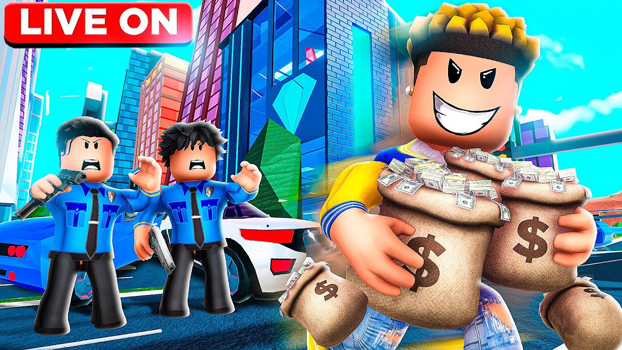 ROB EVERY STORE CHALLENGE In Roblox JAILBREAK! *LIVE* - YouTube