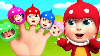 Dino Finger Family 🦖👋 | Dinosaur Family Song for Kids | Rosoo Nursery Rhymes &amp; Kids Songs