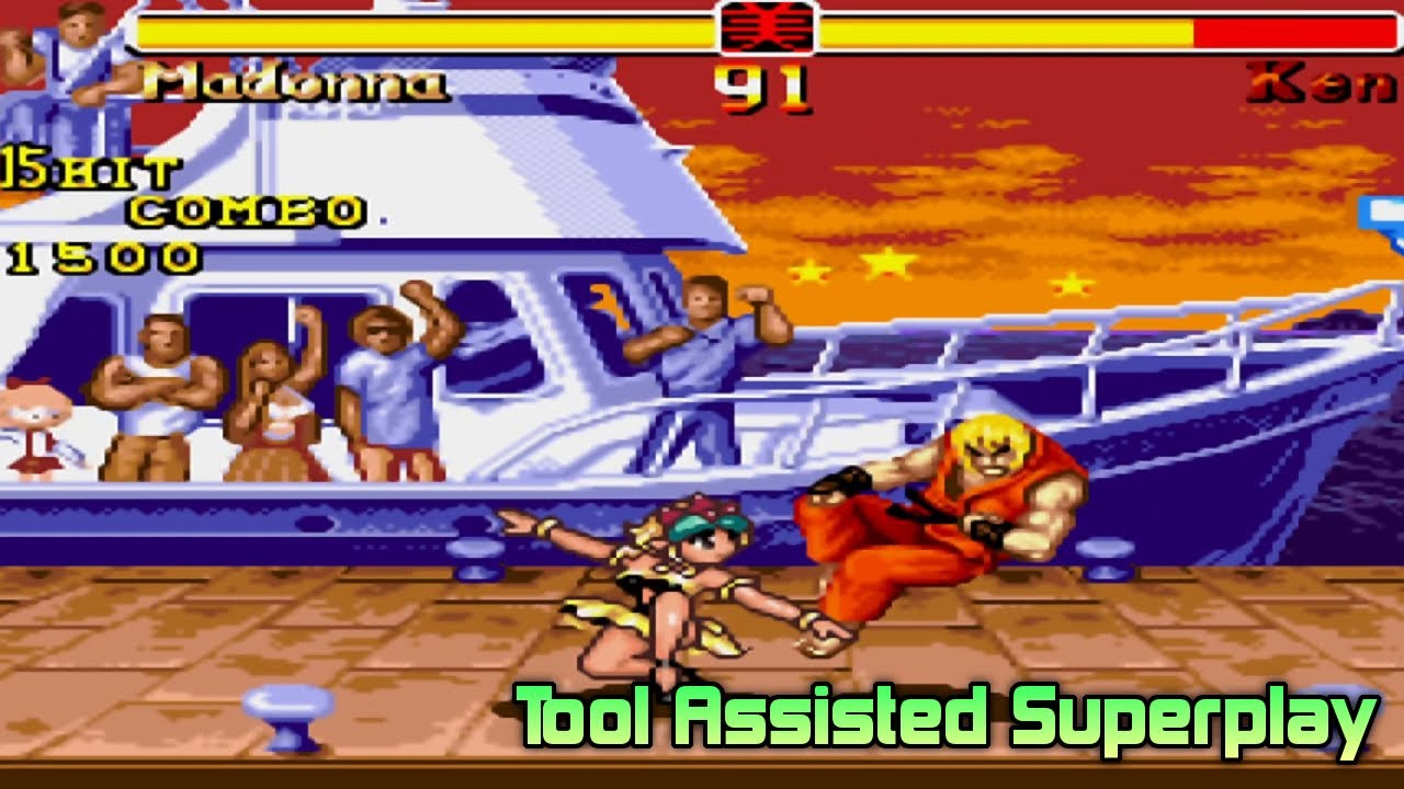 【TAS】SUPER STREET FIGHTER II GLAMOR QUEEN - MADONNA 【MEGA DRIVE】