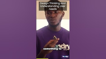 Design thinking and Understanding user needs