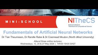 2026-05 NITheCS Mini-school: ' Fundamentals of Artificial Neural Networks' - Lecture 3