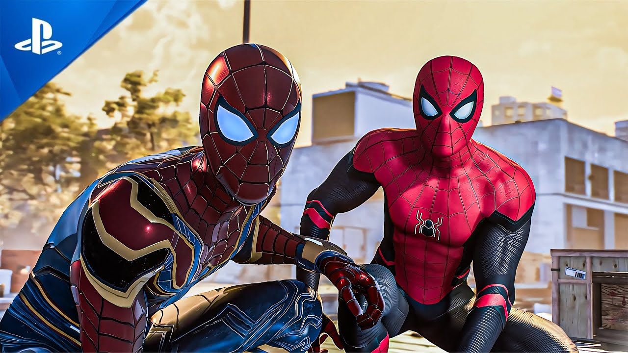 TWO MCU SUIT STARK 2.0 AND NO WAY HOM RED CHASING LIZARD COMBO FIGHT 4K ULTRA HD