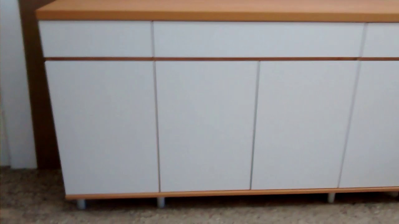 Mueble vajillero de melamina de 1,80mts. Diseños FDG. - YouTube