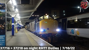 DRS 37716 + 37218 At Harrogate on RHTT Duties | 7/10/22