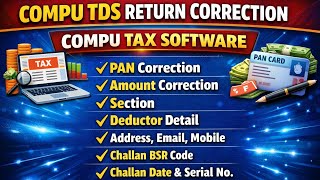 COMPUTDS RETURN CORRECTION | TDS RETURN CORRECTION COMPUTAX | TDS RETURN REVISED COMPUTAX SOFTWEAR