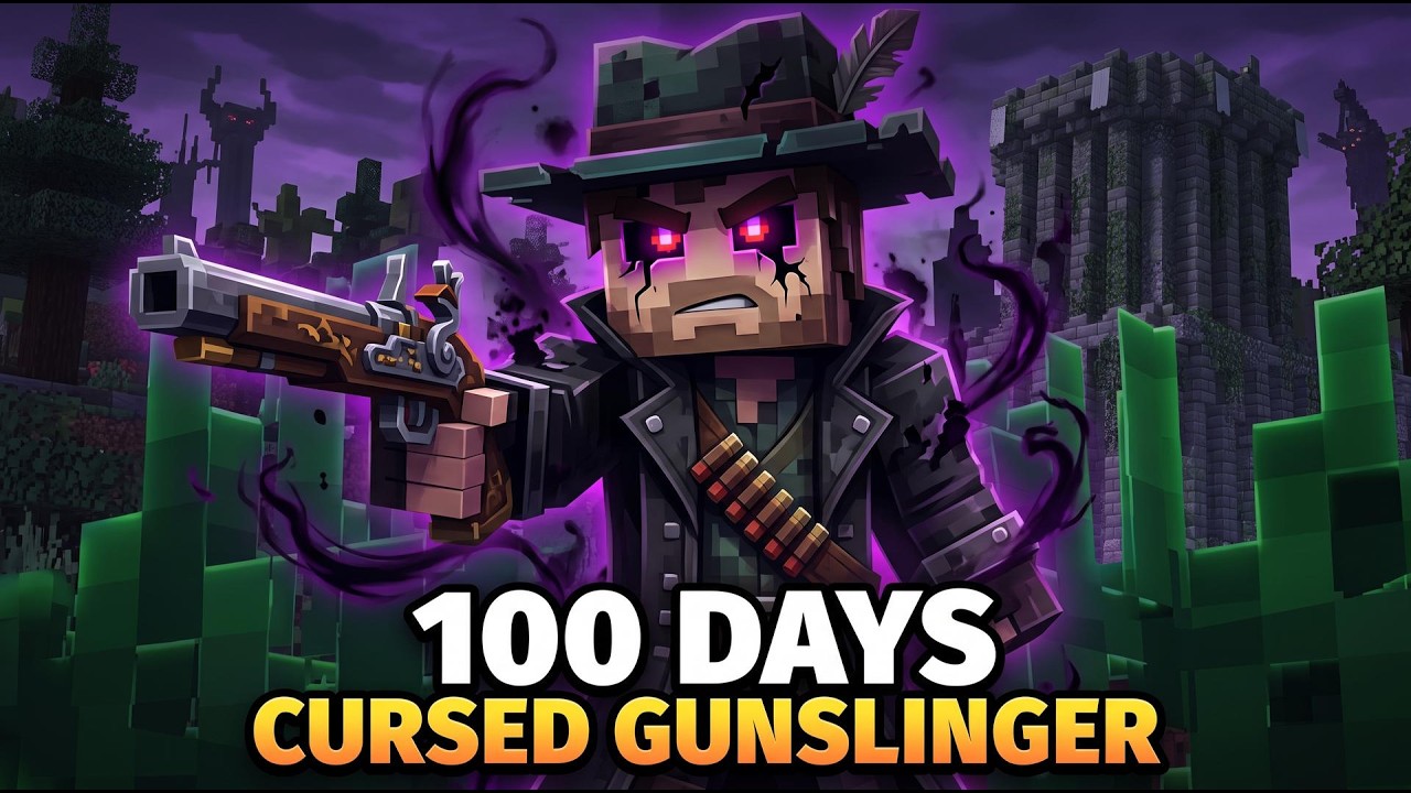 I Spent 100 Days as a CURSED Gunslinger in Cisco's Medieval RPG Minecraft